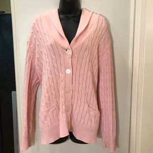 Chaps Classics Pink Sweater EUC